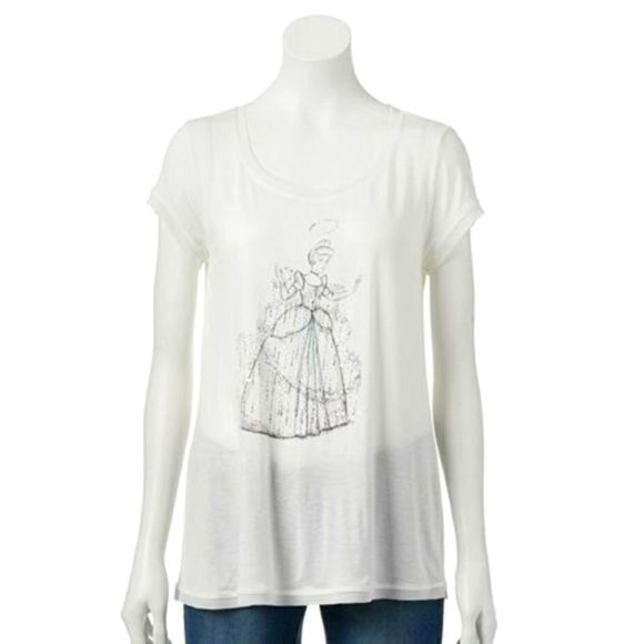 DISNEY CINDERELLA LAUREN CONRAD COLLECTION TOP - Picture 6 of 7